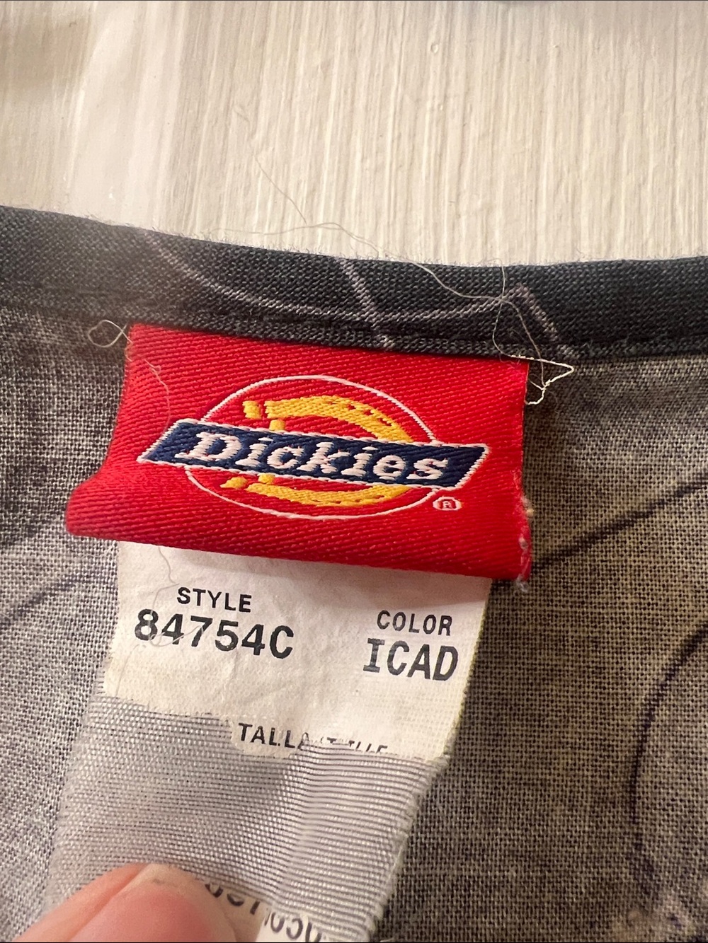 Dickies Black Scrub Top with Pink Ribbon Print - Picture 2 of 4